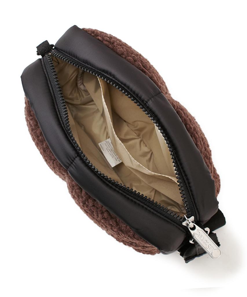 LeSportsac Official PUFFY CUBE CROSSBODY Shoulder Dark Chocolate Sherpa Bag/3976 Women's