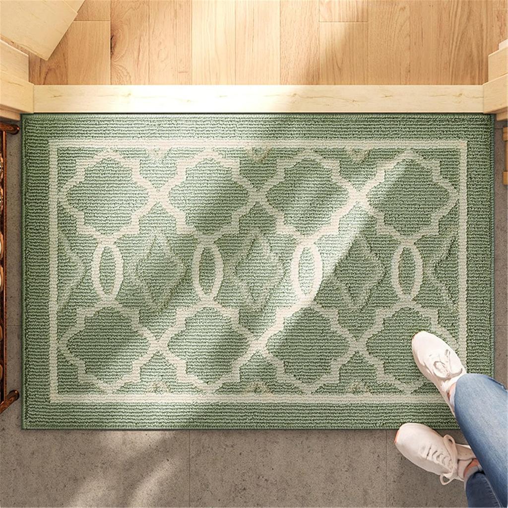 Indoor Door Mat, 32"x20", Non-Slip Absorbent Machine Washable Resist Dirt Entrance Rug, Low-Profile Front Door Mat for Back Door Inside Floor Rugs