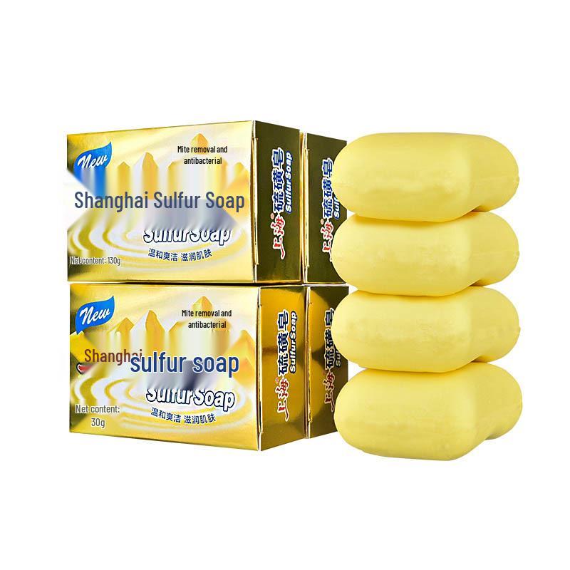 Authentische duftende Schwefelseife zum Baden, Waschen des Gesichts und zur Ölkontrolle