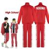 Haikyuu!! Nekoma High School Uniform Kuroo Tetsurou Kozume Kenma Cosplay Costume Coat Jacket Pants Volleyball Jerseys Sportswear