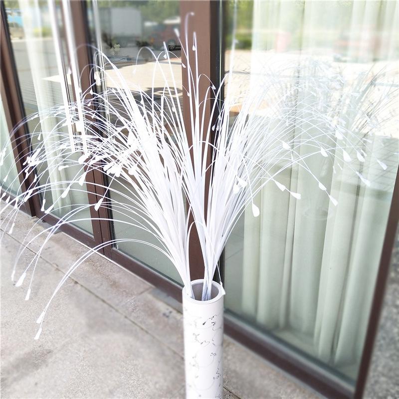 1pc Heads Peacock Grass Artificial Plants Pampas Grass Reed Flower Arrangement Home Bedroom Wedding Decorations Fake Flowers