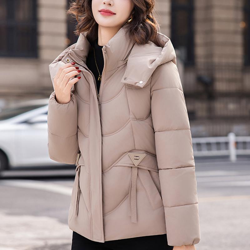 Fashion Winter Jackets Woman Short Parkas Hooded Loose Thick Warm Women's Coats