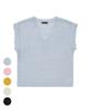 BHPOLOCLUB Women'S Summer Airhole Scallop Vintage Knit 5 Colors Tk104