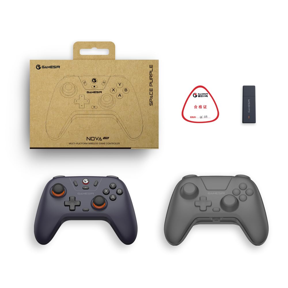 GameSir Nova Lite Game Controller Wireless Bluetooth Wireless Connection Controller Gamepad Compatible with Hall Effect Joystick Controller with Turbo