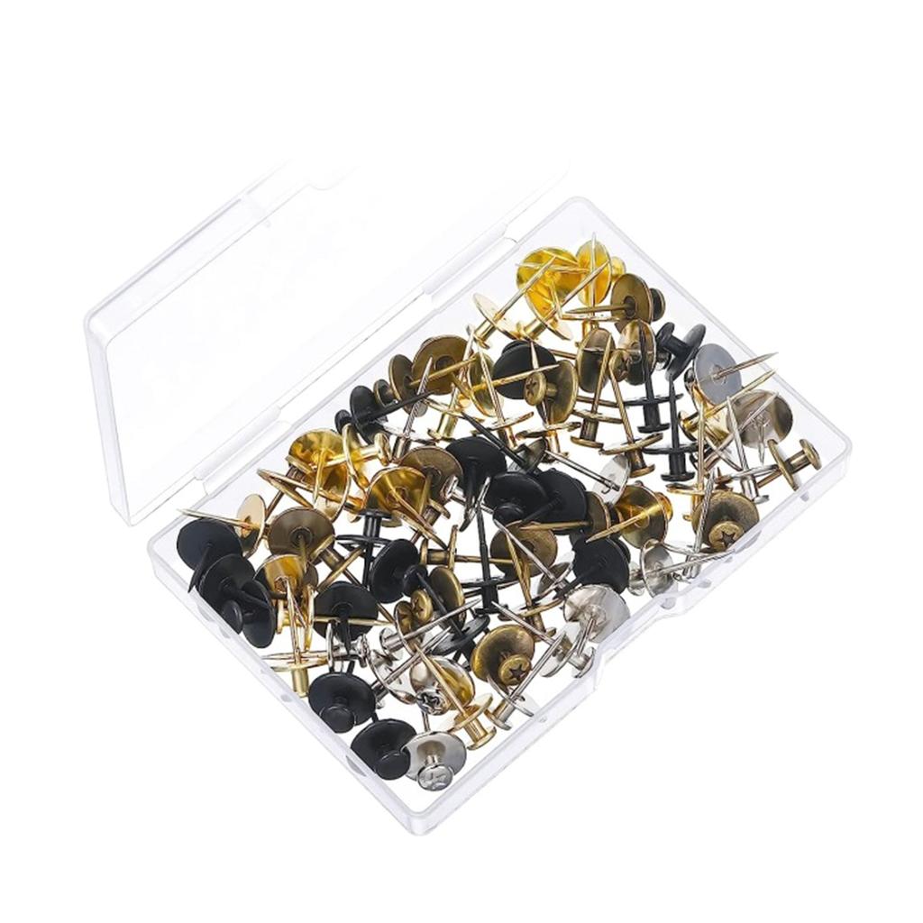 30 Pack Wall Nails for Hanging Double-Headed Nails for Hanging Pictures Decorative Push Pin Hangers Nails for Drywall