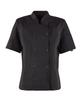 Women' Black Chef' Sweatshirt - Short Sleeve