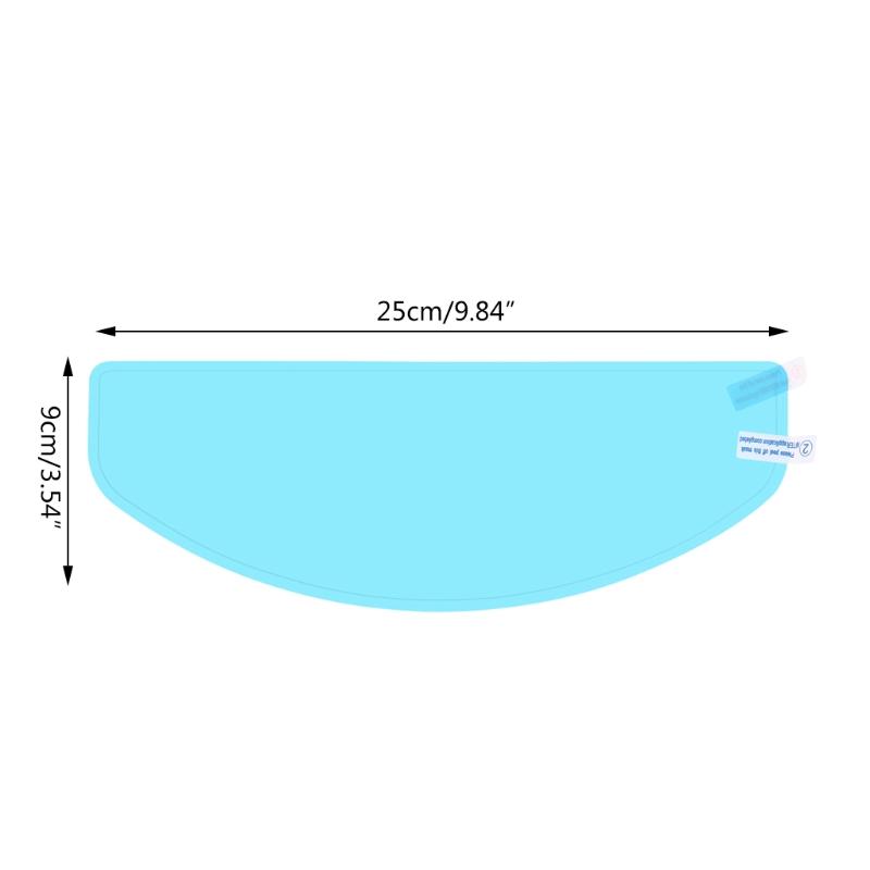 Universal Waterproof Motorbike Helmet Visor Film Nano Coating Antirain Antifog Insert Lens Sticker Shield Safety Driving