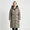 European and American double-sided wear long cotton-padded clothes for women, hooded over the knee in winter, thickened and loose warm cotton-p