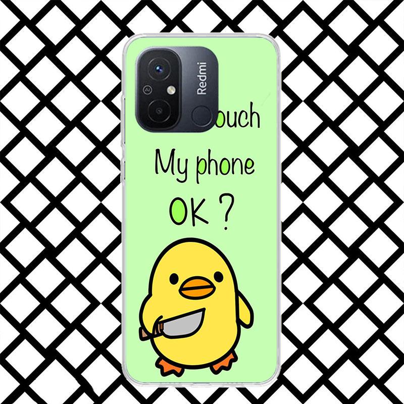 

Dont Touch My Phone Phone Case for Xiaomi Redmi 14C 13C 13 12C 12 10C 10 10A 9C 9 9A 9T 8 8A 7 7A 6 Pro 6A K70 K40 Soft Fundas Redmi 13