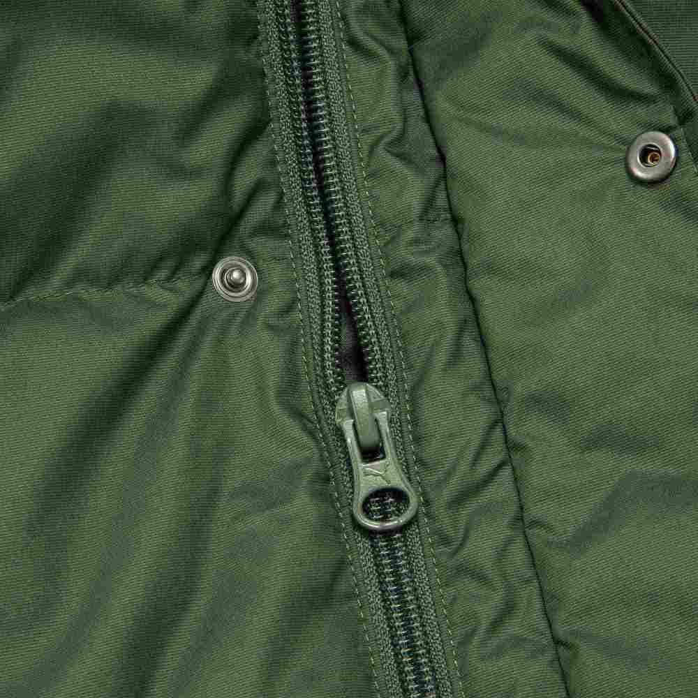 Puma Logo Print Hidden Zipper Down Jacket Unisex Outerwear Green 539572-64