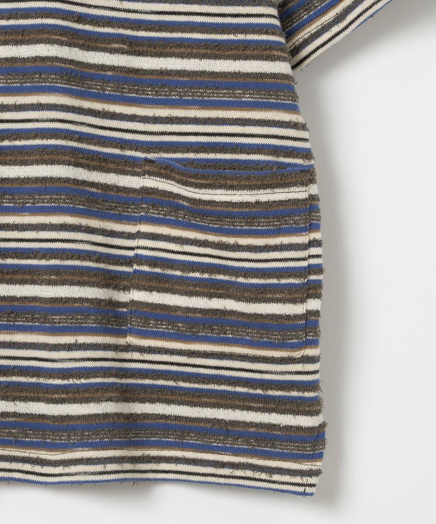 MILLO ARCHIVE Irregular Half Collar Knit [Mid Blue]