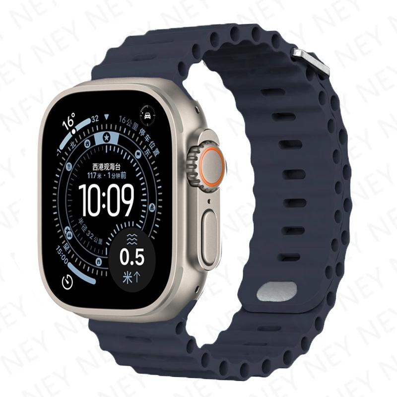 Straps for Apple Watch Band 44mm 40mm 45mm 49mm 41mm 42mm 46mm Ocean Bracelet Correa iWatch Series 7 6 3 Se 8 Ultra 2 9 10 11