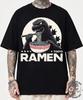 Youth Godzilla Ramen Eating T-Shirt, Vintage Kaiju Japanese Food Tee