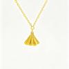 Sand Gold Women's Skirt Necklace: Chic Luxury Niche Pendant Gift for Girlfriend, Elegant Collarbone Chain