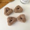 Sweet Plush Cat Ear Hair Clip for Autumn/Winter - Women's Princess Style Hair Accessory