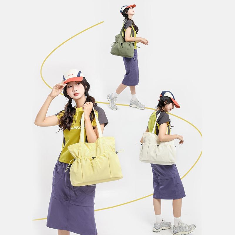 Autumn new light waterproof nylon cloth large capacity handbag simple commuter women tote bag