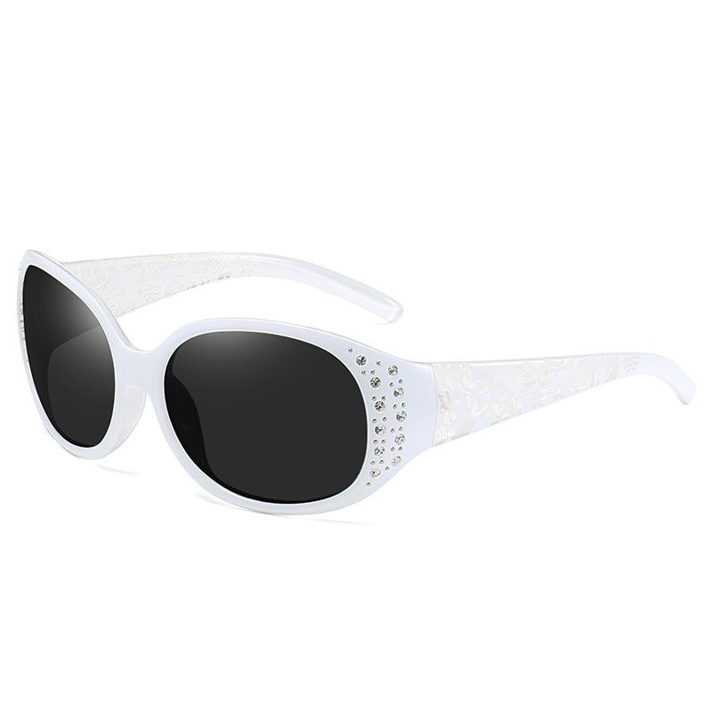 JYL Polarized Diamond Sunglasses UV400 Women Retro Luxury Fashion Protective / A008
