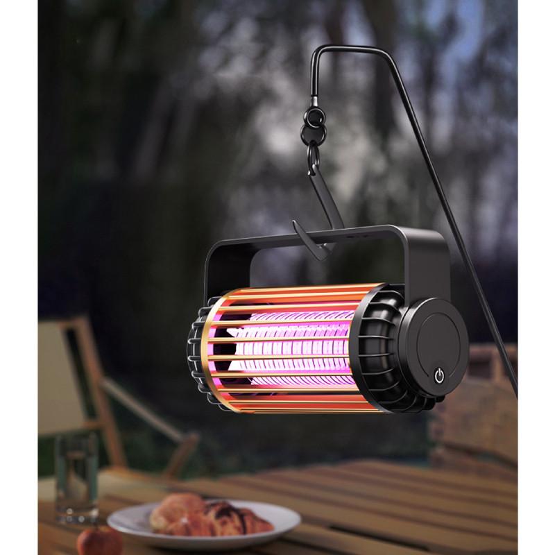 Elegant White Mosquito Killer Lamp Usb Rechargeable Portable Home Dorm Use