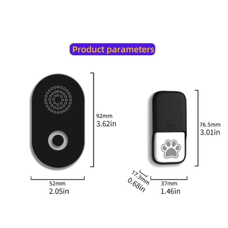 Smarted Pet Wireless Doorbell Plugs Loud Sound Strong Signal Penetration Potty Training Dog Doorbell For Home Office