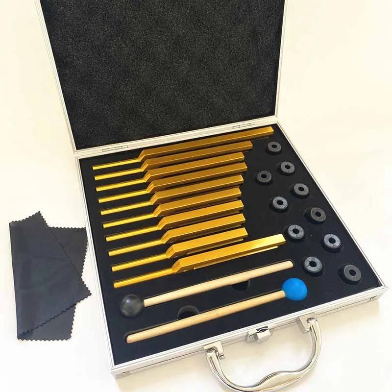 10 Sets Tuning Fork Colorful Tuning Fork Percussion Instrument Musical Body Sound Healing Relax