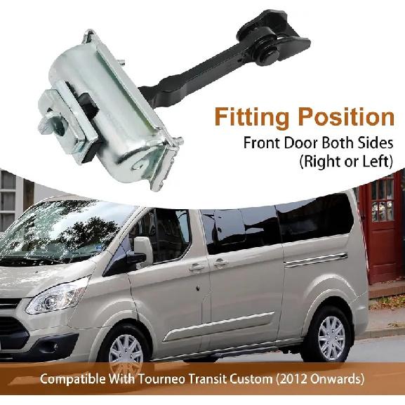 POKESS Front Door Limiter Hinge Check Strap Replacement for Ford Tourneo Transit  2012- 2333212 BK21V23500AJ