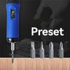 AEE2-Digital Display Preset Adjustable Torque Screwdriver With 1/4In Drive 4Bits Included With Box Screw Torque Set