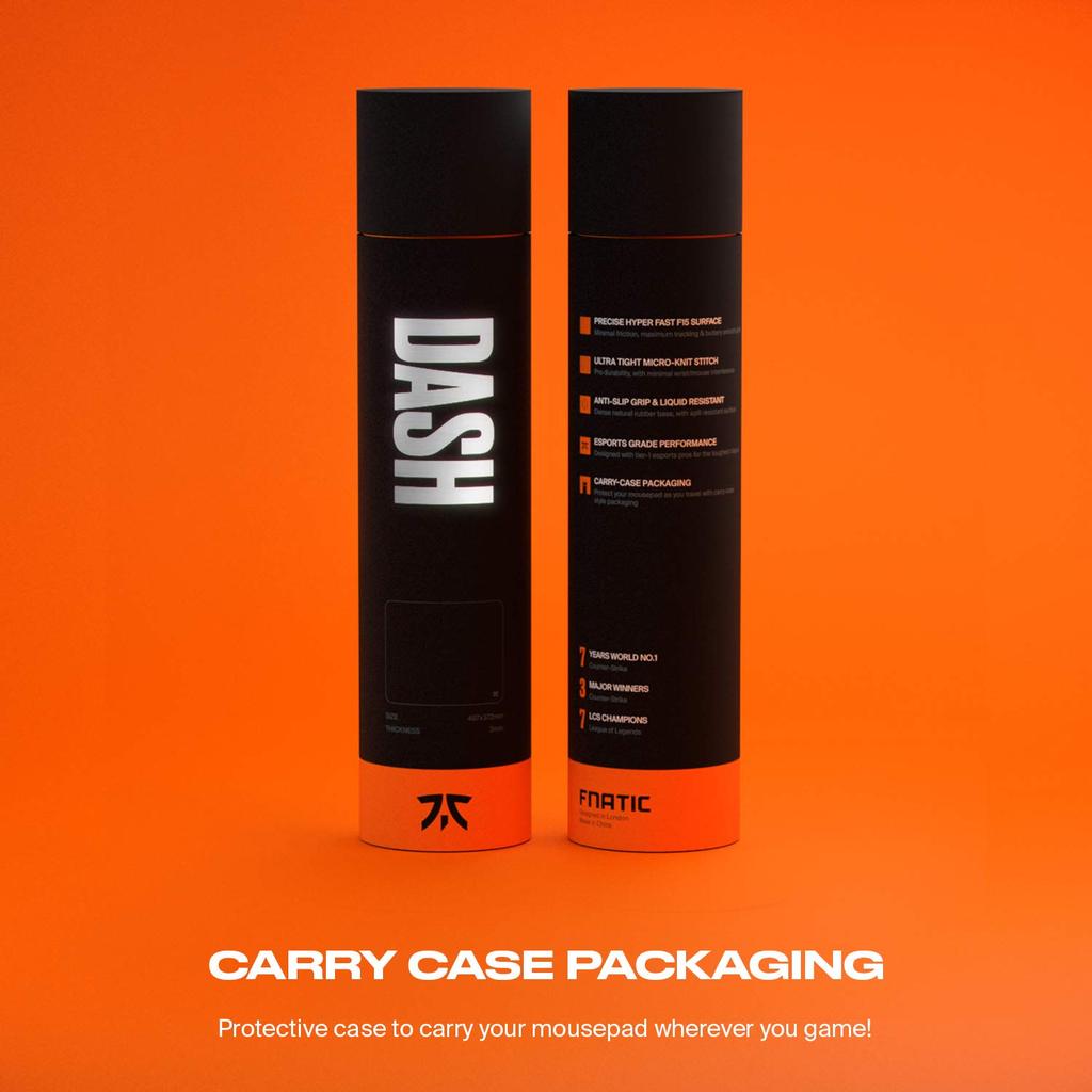 FnaticGear DASH XL Gaming Mouse Pad, Rubber [475x475x3mm] MP0004-004 MS485