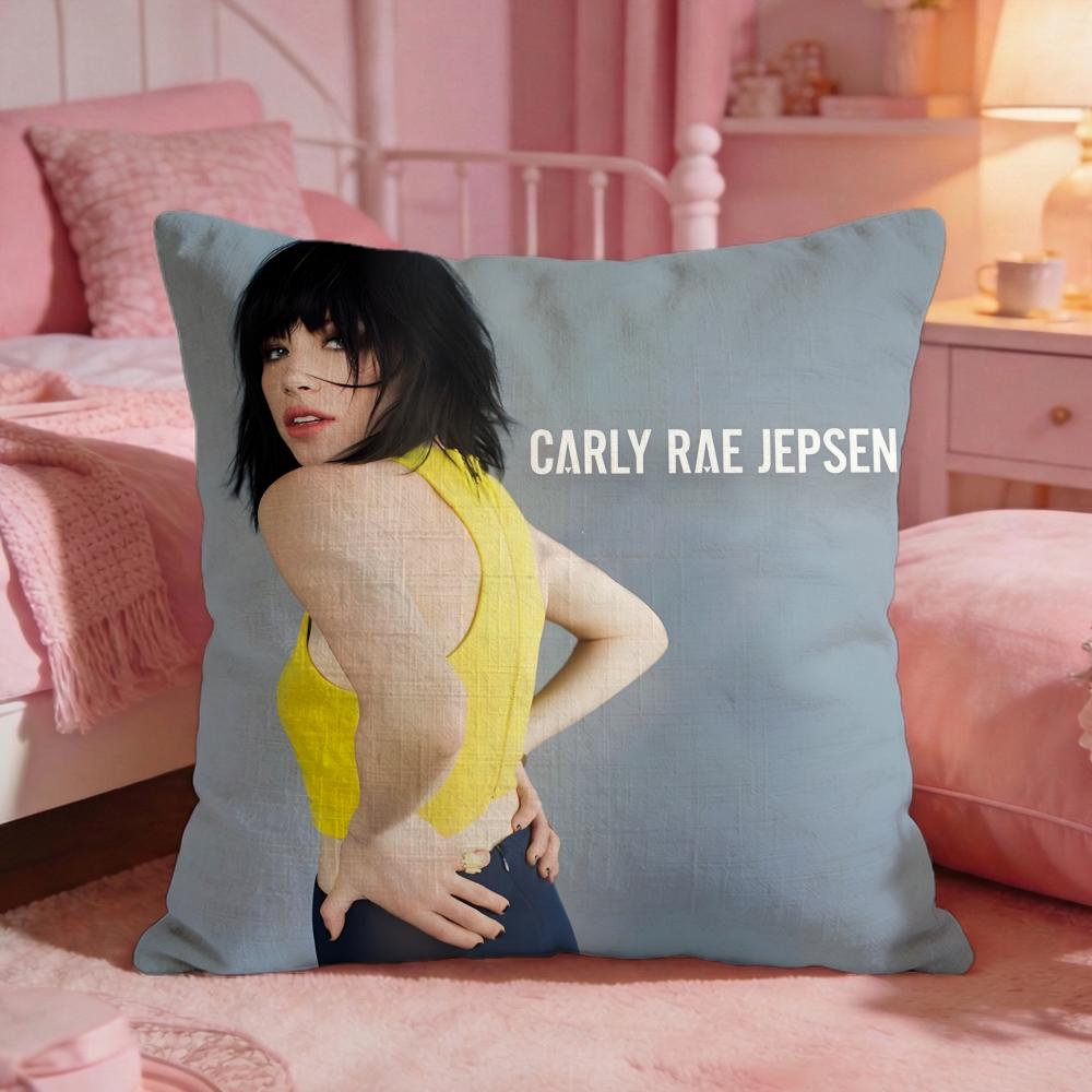 Carly Rae Jepsen Cushion Cover Premium Comfort Reversible Pillow Cove Two In One Design for Any Room Car Interior