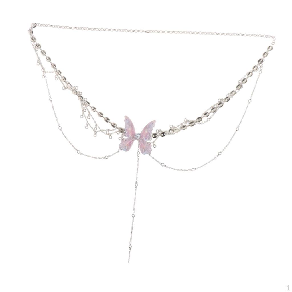 Waist Chain Belly for Dress Jeans Adjustable Bikini Elegant Metal Stylish Summer