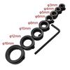 1 Set Bit Positioner Free Small Wrench Drill Depth Stop Ring Woodworking Drill Bit Limiter 3-16mm Woodworking Tools