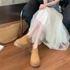 Thick-soled Women's One-pedal Women's Single Shoes Retro Widened and Fattened Large-size Women's Shoes