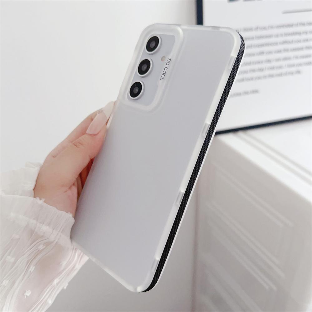 Matte Clear Soft Case for Samsung Galaxy S24 Ultra S24 Plus S23 S21 FE A15 A55 A35 5G A34 A25 A23 A13 A14 Shockproof TPU Cover
