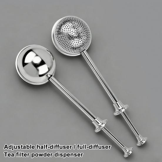Tea Strainer Stainless Steel Double Layer Fine Filter with Long Handle Dishwasher Safe Tea Infuser for Brewing Tea And Herbs