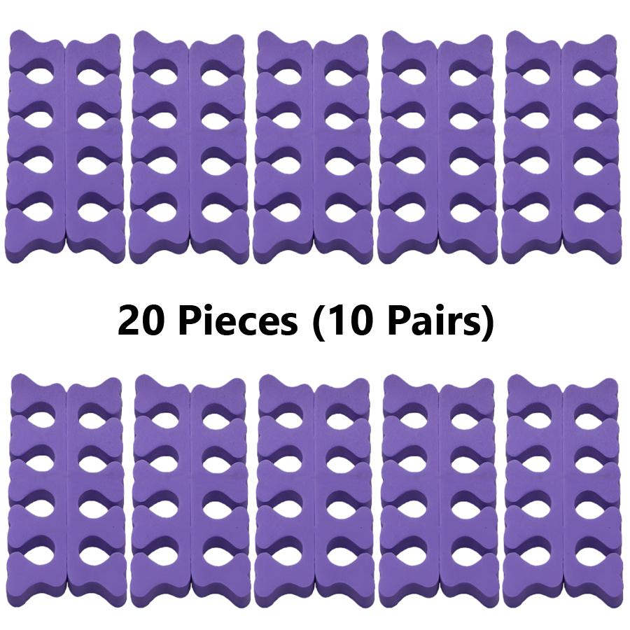 10/20Pcs Foam Toe and Finger Separators Mess-Free Nail Polish Application Toe Spacers, Manicure & Pedicure Essential Tools