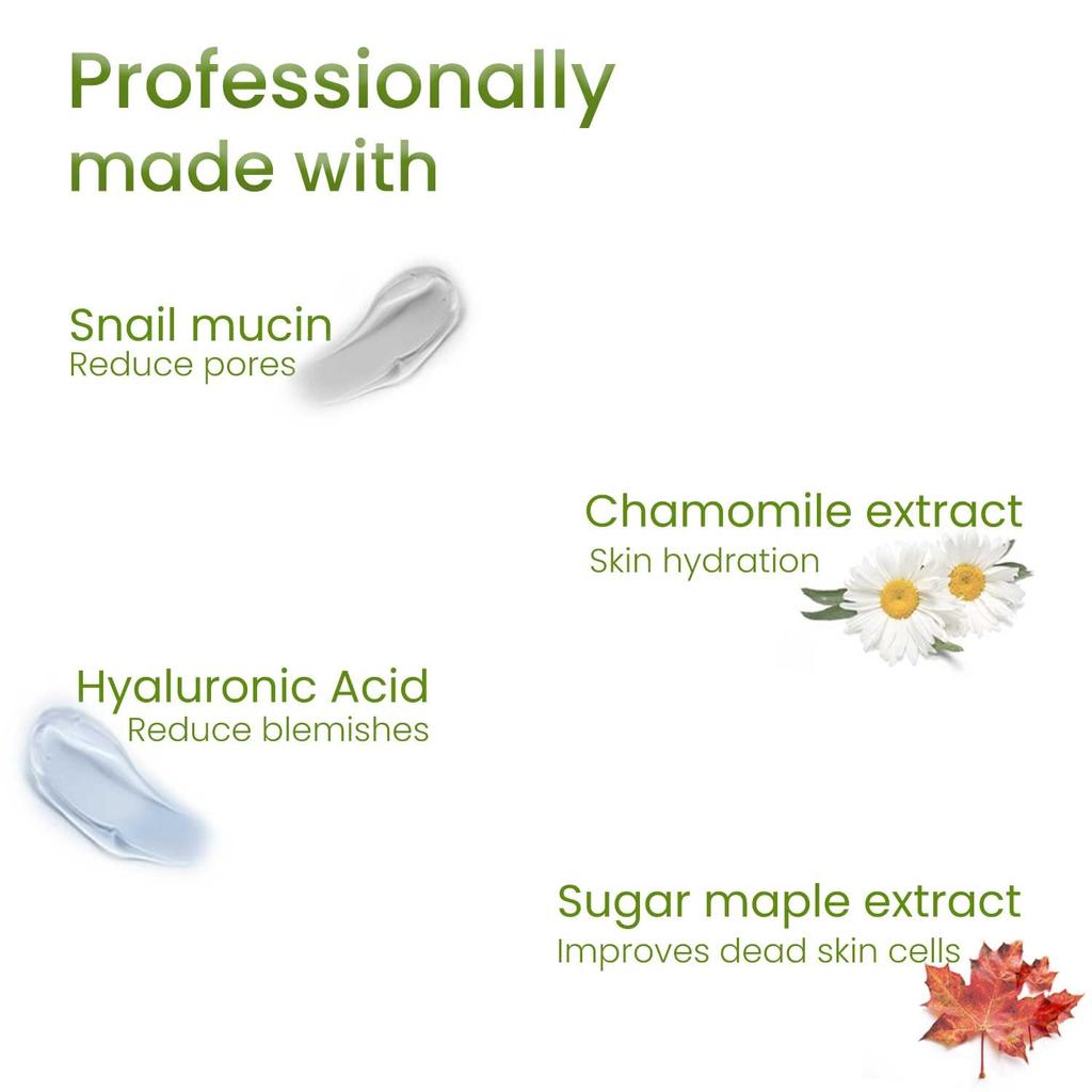 O3+ Snail Mucin Instant Glass Sheet Mask 30 ml Pack für hydratisierte, strahlende Haut und eine glatte Textur