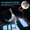 Portable Mini Keychain Flashlight Rechargeable Waterproof Torch Lamp with Magnet Multifunction Warning Camping Flashlight