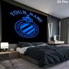 Club Brugge KV Custom Name Wall Tapestry Aesthetic Wall Hanging Printed Fabric Blanket Decorative Tapestries for Bedroom Living Room Home Decor