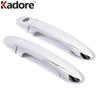 For Hyundai Santa Fe 2010 2011 2012 Chrome Car Door Handle Cover Trim Side Door Handles Catch Cap Overlay Exteiror Accessories