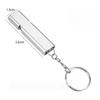 1 PC Thickened Aluminum Alloy Survival Whistle with Keychain, Dual-Tube, Extra Loud Sound, Outdoor Rescue, Physical Education Teacher