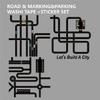 Road Track Sticker Tape Roadway Marking Sticker Safety Floor Tape For Indoor Directional Label and Kid Room Decoration
