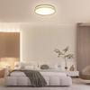 LED Ceiling Light - NETTLIFE - Round - 12W - 3000K (White Hot) - Fabric Lampshade - Ø30 Cm
