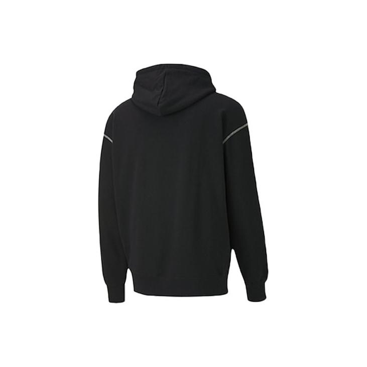 Puma Casual Printed Hoodie Men Tops Black 597886-01
