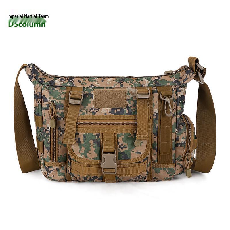 Men's Camouflage MOLLE Single Shoulder Laptop & Crossbody Bag - Fits iPad 3 & A4 Books