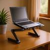 Computer Desk Zionx Foldable Aluminum Alloy Laptop Notebook Desk Stand Mouse Plate Pro