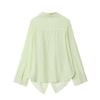 2025 Winter New European & American Style Women's Striped Batwing Sleeve Shirt