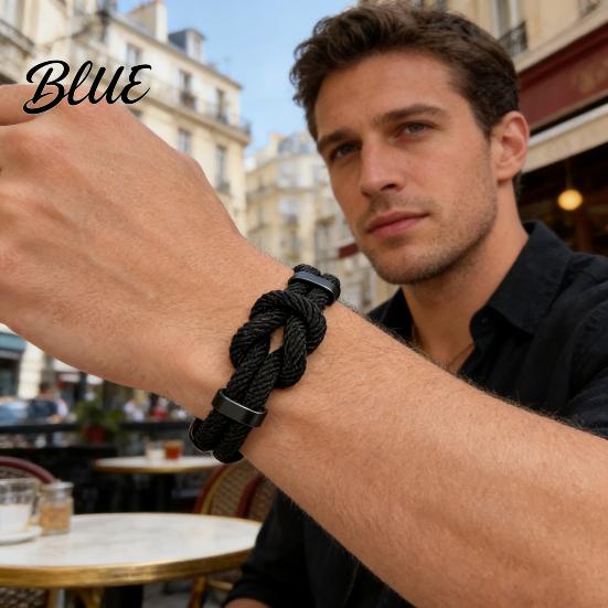 Bracelet Gift for Husband Adjustable Men Rope Infinity Knot Simple