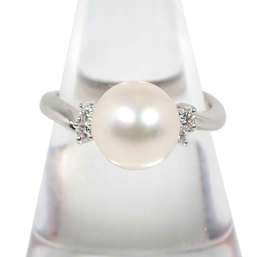 

[Used] TASAKI/TASAKI Pt900 Akoya pearl diamond ring/No. 14/g479-16