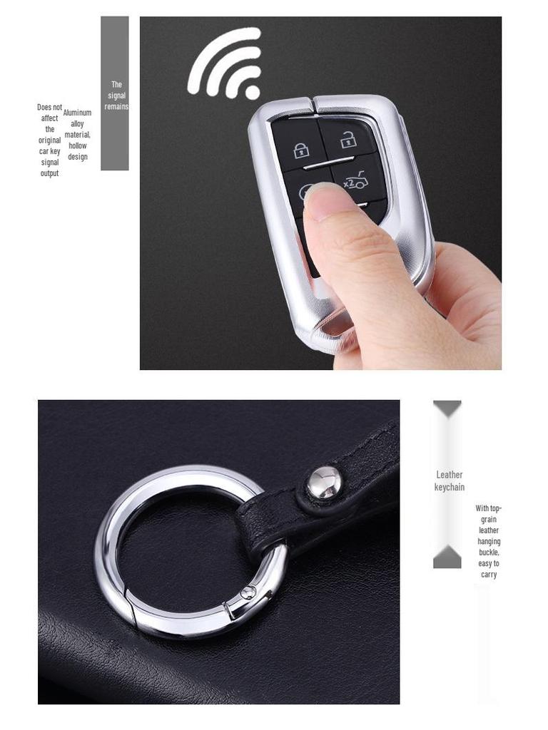 Corvette C8 Coupe Z06 and C7 ZR1 Key Case for Chevrolet and Cadillac