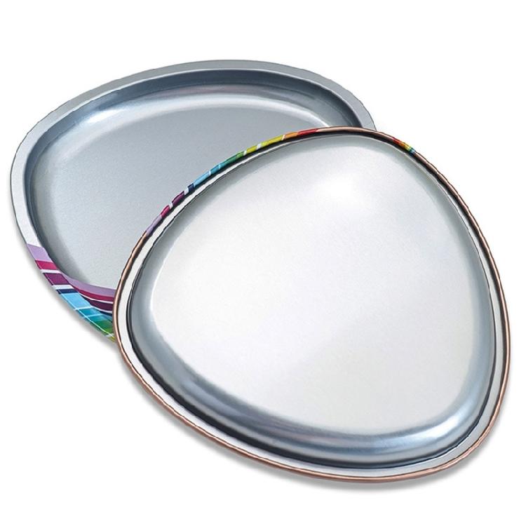 Colorful Nail Tools Storage Tray Satinless Steel Jewelry Dish Tray,Makeup Cosmetic Organizer Trinket Tray Nail Supplies