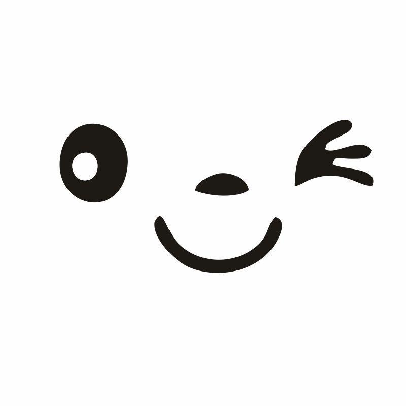 1 Sheet Helmet Electric Car Smiling Face Decals Chiikawa Emoticon Sticker Air Conditioner Diy Decorative Stickers